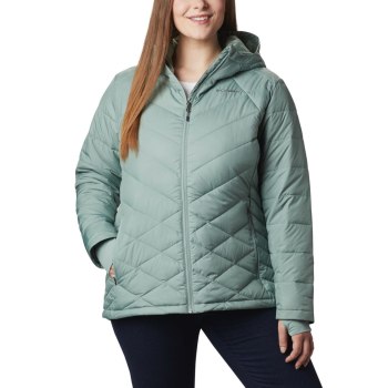 Columbia Jas Dames, Heavenly Hooded Plus Size LichtGroen, 56MGSHUTA